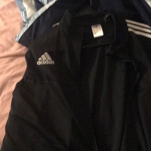 Black and white adidas jacket